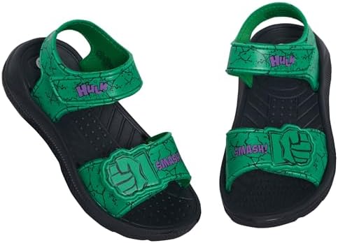 Marvel Incredible Hulk Sandals For Boys Summer Sliders EVA Waterproof Beach Shoes