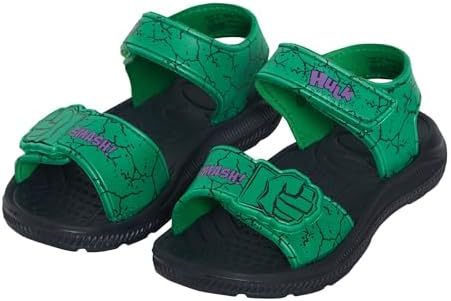 Marvel Incredible Hulk Sandals for Boys Summer Sliders EVA Waterproof Beach Shoes