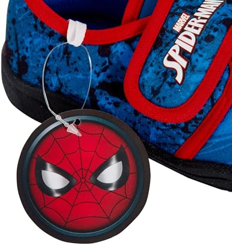 Marvel Spiderman Boys Slippers For Kids Easy Fasten Slipper Booties House Shoes Mules