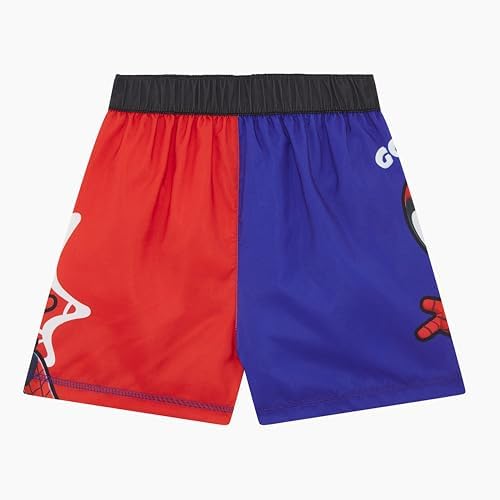Marvel Spidey And His Amazing Friends Official Boys Swim Shorts Blue/Red Age 18 Months - 8 Years