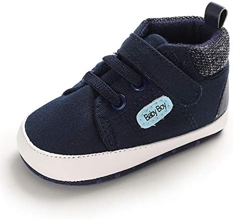 MASOCIO Baby Boy First Walking Shoes Infant Toddler Trainer Soft Sole Anti-Slip Prewalker