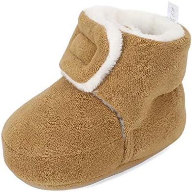 MASOCIO Baby Boys Girls Winter Warm Booties Infant Soft Sole Boots Anti-Slip Booties