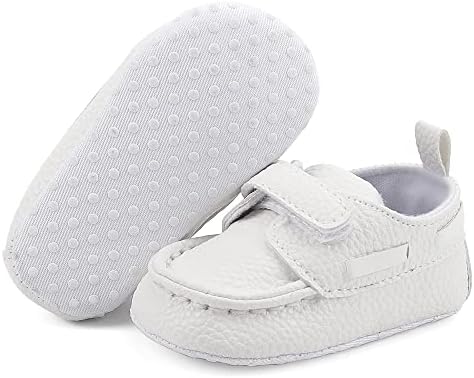 MASOCIO Baby Boys Moccasin Shoes Infant First Walking Soft Sole Casual Flats Shoes
