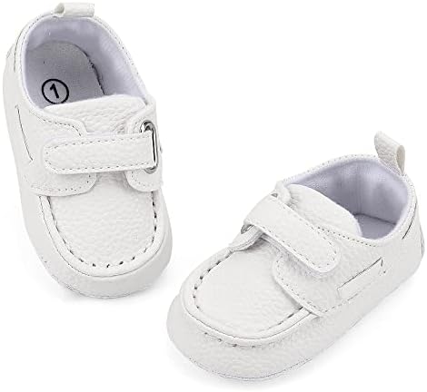 MASOCIO Baby Boys Moccasin Shoes Infant First Walking Soft Sole Casual Flats Shoes
