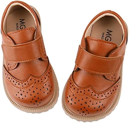 MASOCIO Boys Girls Formal Shoes Toddler Little Kids School Shoes Flat Dress Shoes (Toddler/Little Kid)