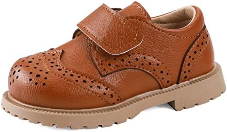 MASOCIO Boys Girls Formal Shoes Toddler Little Kids School Shoes Flat Dress Shoes (Toddler/Little Kid)
