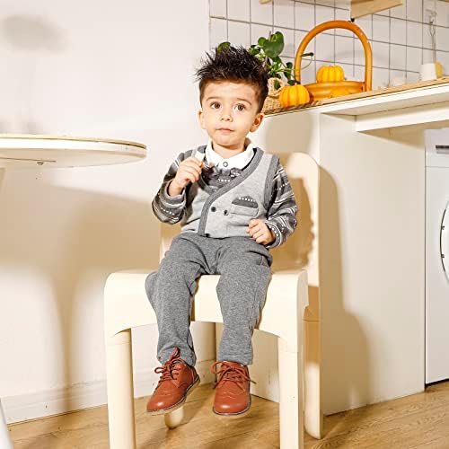 MASOCIO Boys Girls Lace Up Shoes Toddler Little Kids School Dress Shoes (Toddler/Little Kid)