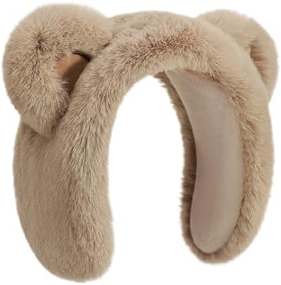 Masoog Earmuffs for Winter - Cold Season Bear Earmuffs Warming - Soft Headbands for Students Girls Teenagers Sports Cycling Snowboarding Hunting Skiing