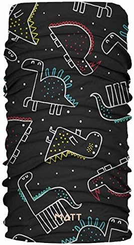 MATT Children's Wonder Scarf Micro Kids Tube Scarf Multifunctional Scarf Colour: Dinosaurs