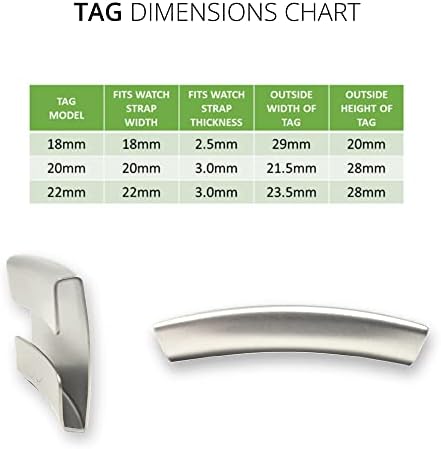 Medical Tag For Watch. ID Tag For Smartwatch Strap Band. Engraved Medical Safety Plate. Emergency Medical Alert Tag. Medic Alert Identity Tags For Smart Watch Watchstrap (for 20mm Strap Pacemaker)