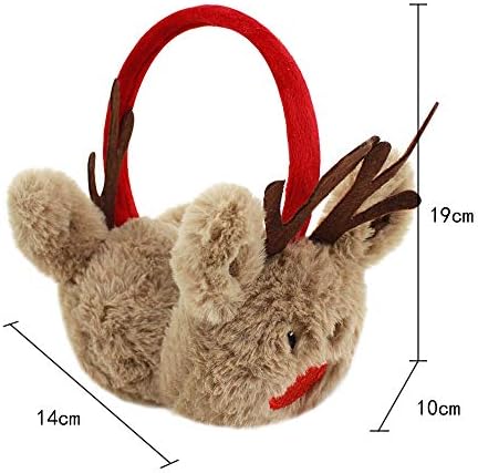 Meliya Kids' Winter Faux Fur Earmuffs Cute Reindeer Ear Warmers