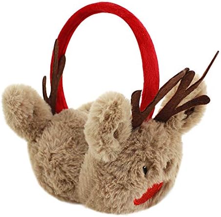 Meliya Kids' Winter Faux Fur Earmuffs Cute Reindeer Ear Warmers