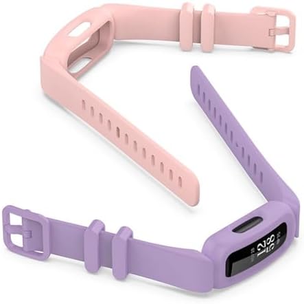 Meliya Straps For Fitbit Ace 3 Strap For Kids Boys Girls 2Pack Soft Silicone Sports Wristband Replacement For Ace 3 Watch