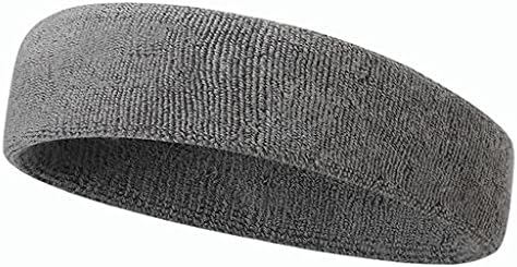 Men Cotton Elastic Sweatband Sports Headband Running Fitness Headband Hair Bandage Cycling Anti-Sweat Band Sports Headband Elastic for Women