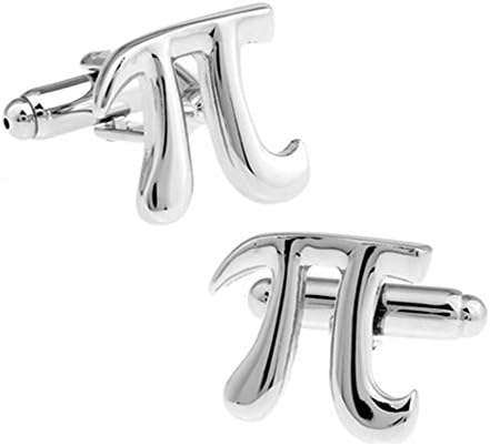 Men's Math Physics PI 3.14 π Cufflinks