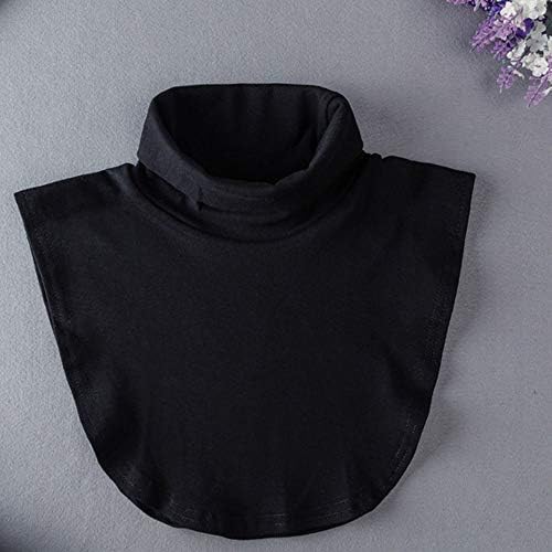Men Women Girls Causal Cotton Collar Neck False Turtleneck Half Top Faux Fake Collar