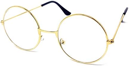 Metal Frame Wizard Glasses with Clear Lens
