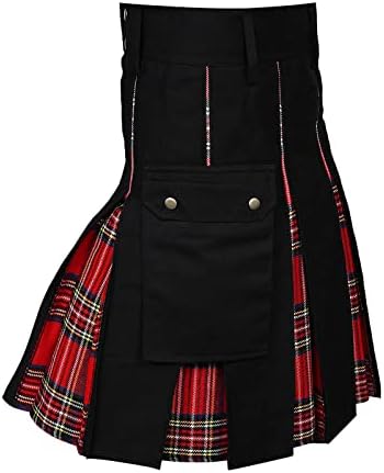 MILAX Military Wedding Utility Kilts Highland Skirt Traditional Stag Party Kilt Tartan Kilt Gothic Steampunk Kilt Traditional Highland Tartan Dress