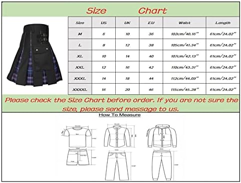 MILAX Military Wedding Utility Kilts Highland Skirt Traditional Stag Party Kilt Tartan Kilt Gothic Steampunk Kilt Traditional Highland Tartan Dress