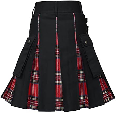 MILAX Military Wedding Utility Kilts Highland Skirt Traditional Stag Party Kilt Tartan Kilt Gothic Steampunk Kilt Traditional Highland Tartan Dress