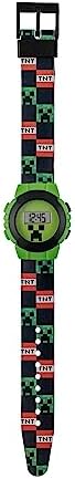 Minecraft Boy's Digital Quartz Watch With Plastic Strap MIN4223 AMZ