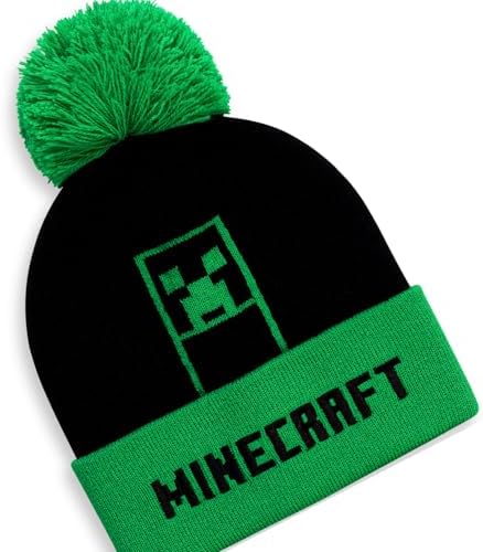 Minecraft Boys Hat And Gloves Set Winter Set For Boys Gaming Merchandise