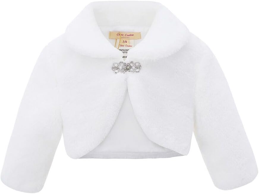 Mini Mart Online Limited Girls Bolero Bridesmaid Wrap Shrug Tippet Childrens