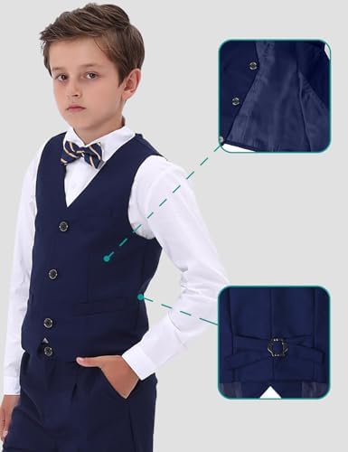 Mintgreen 2pcs Boys' Suits Set Waistcoat & Trousers 5-13 Years