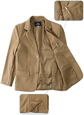 Mintgreen 3pcs Boys' Suits Set Jacket & Trousers With Tie 5-13 Years