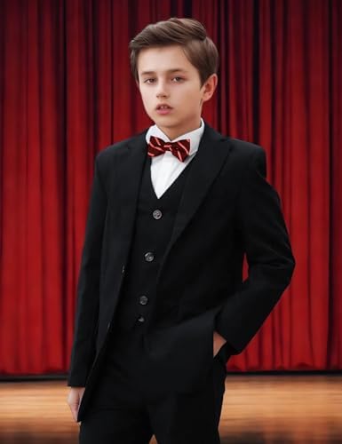 Mintgreen Boys Blazer Kid V Neck Wedding Regular Fit Suit Jacket 7-14 Years