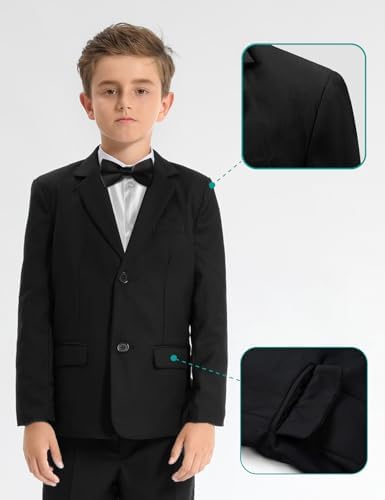 Mintgreen Boys Blazer Kid V Neck Wedding Regular Fit Suit Jacket 7-14 Years