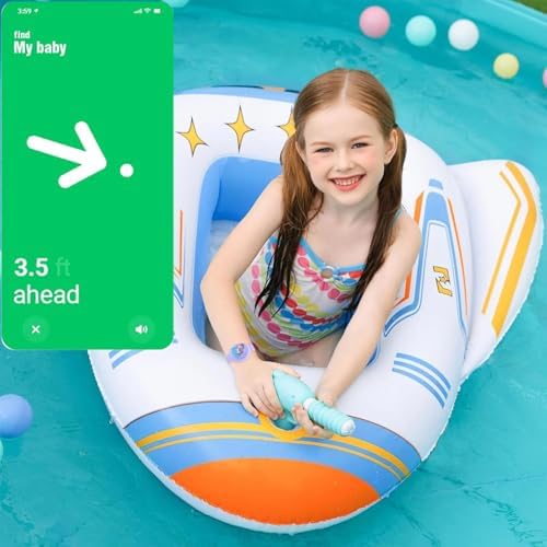 MIRPARVA Kids Holder Bracelet For Airtag Hidden GPS Tracker Wristbands Compatible With Airtag Waterproof Silicone Watch Strap For Toddler Child