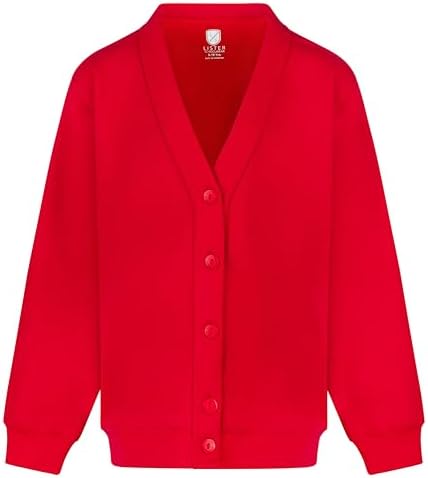 Miss Chief Girls School Cardigan Fleece Sweatshirt Uniform Schoolwear Age 2 3 4 5 6 7 8 9 10 11 12 13 14 + Adult Sizes