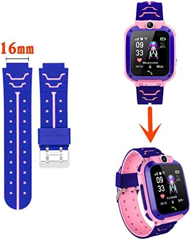 MISUVRSE 16mm Silicone Replacement Strap For Child Kids Waterproof Sport Watchbands Fashion For Smart Watch Accessories Watchbands
