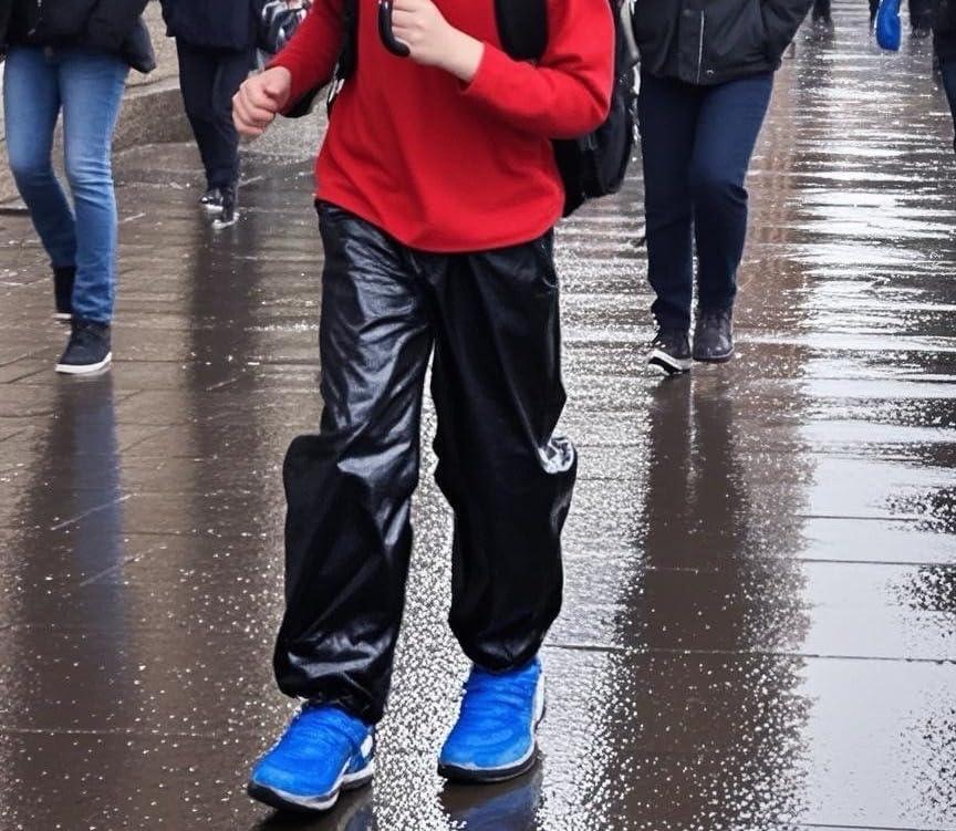 MIXLAC Boys Rain Trousers Kids Waterproof Over Pants