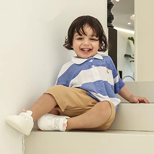 MK MATT KEELY Baby Boys Girls First Walking Shoes Toddler Anti-Slip Soft PU Leather Prewalker Sneakers