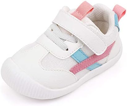 MK MATT KEELY Baby Boys Girls First Walking Shoes Toddler Anti-Slip Soft PU Leather Prewalker Sneakers