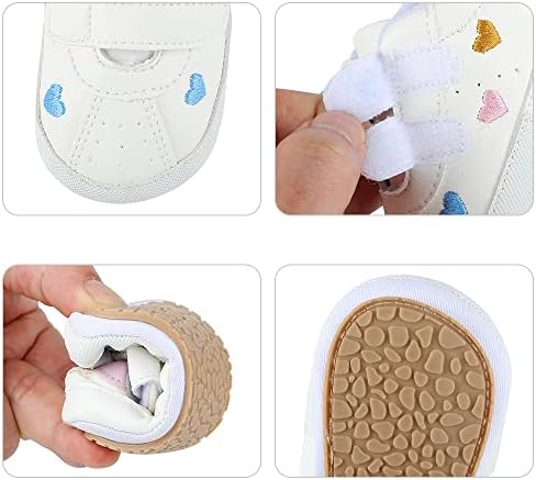 MK MATT KEELY Baby Boys Girls Soft Sole Sneakers Infant PU Leather Shoes Prewalkers