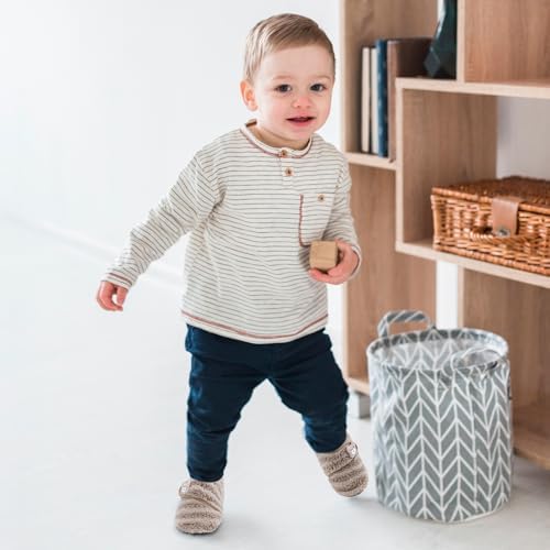 MK MATT KEELY Baby Boys Girls Winter Shoes Toddlers Cosy House Slippers Baby Warm Barefoot Shoes With Soft Anti-Slip Sole