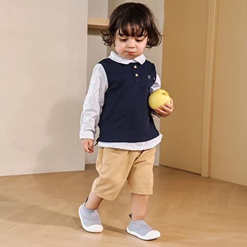 MK MATT KEELY Baby First Walking Shoes For Wide Feet Boys Girls Soft Mesh Breathable Sneakers For Toddler Infant