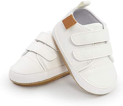 MK MATT KEELY Baby Girl First Walking Shoes Anti-Slip Soft PU Leather Sneakers For Infant Toddler