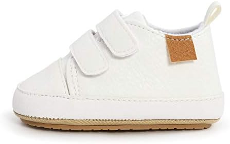 MK MATT KEELY Baby Girl First Walking Shoes Anti-Slip Soft PU Leather Sneakers For Infant Toddler