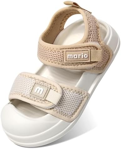 MK MATT KEELY Boys Girls Sandals Kids Closed Toe Walking Shoes Toddlers Baby Wide Fit Beach Sandals with Non-Slip Sole