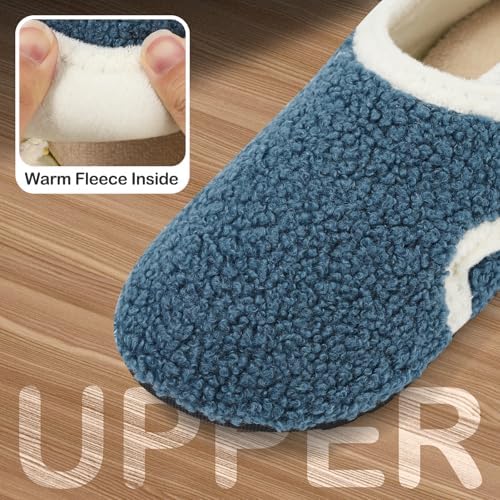 MK MATT KEELY Kids Slippers Boys Girls Cosy House Slippers Toddlers Non Slip Barefoot Slippers With Hook And Loop