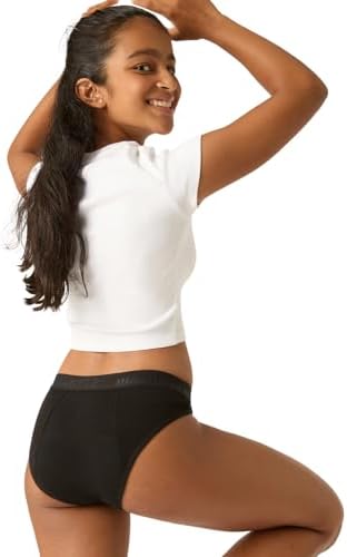Modibodi Period Pants For Teens - Hipster Bikini Bottom Menstrual Underwear - Moderate Flow 30ML Absorbency Period Underwear