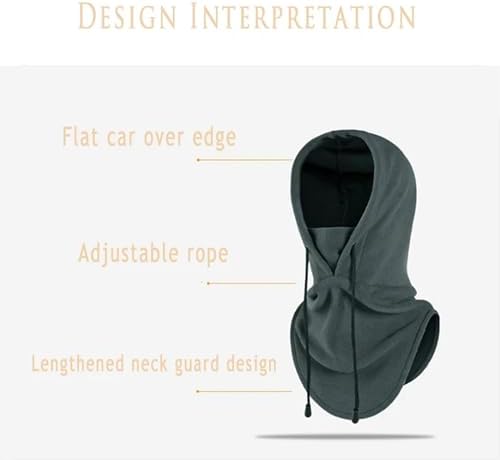 MOFIC Winter Balaclavas For Women Men Soft Warm Adjustable Hood Hat Skiing Face Cover Neck Warmer Snood Neck Gaiter For Running Skiing Cycling Motorbikes Hiking