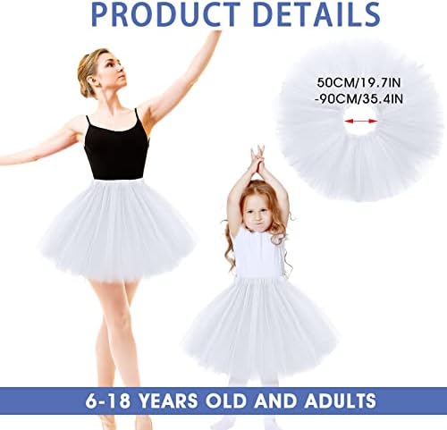 Molain Layered Tutu Tutus Skirt Dresses Toddler Dress Valentines Day Fancy Costume Stretchable Tie Dye Skorts For 4-8 Years Baby Kids Girls Women Princess Ballet Dance