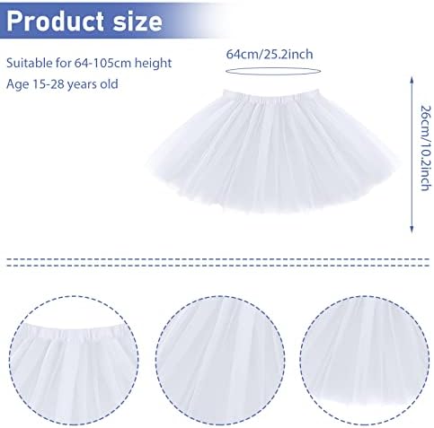 Molain Layered Tutu Tutus Skirt Dresses Toddler Dress Valentines Day Fancy Costume Stretchable Tie Dye Skorts For 4-8 Years Baby Kids Girls Women Princess Ballet Dance