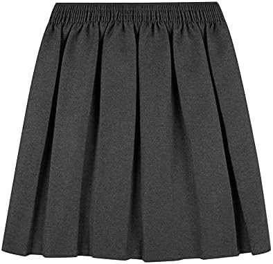 MOLLY MALOU Girls School Uniform Skirts Back To School Box Pleated Round Elasticated Skirts 2-16 Years