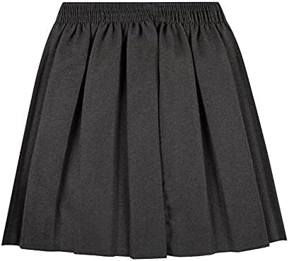 MOLLY MALOU Girls School Uniform Skirts Back To School Box Pleated Round Elasticated Skirts 2-16 Years